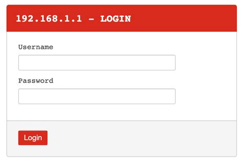 Router Login Page .